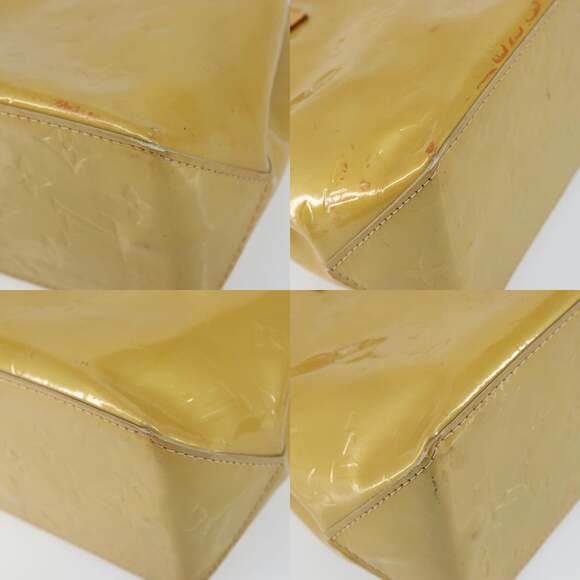 LOUIS VUITTON Monogram Vernis Reade PM Hand Bag Beige M91334 - Picture 10 of 12